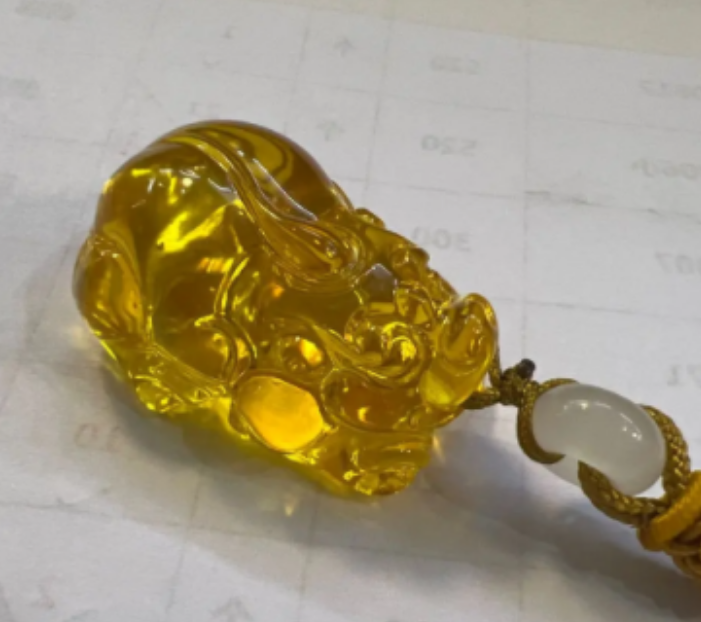 肠总甄选琥珀貔貅一个-20818