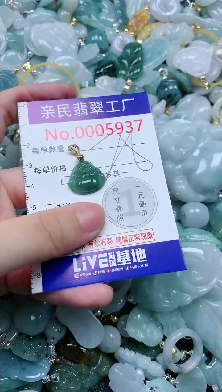 翡翠未镶嵌吊坠(不含链)5937
