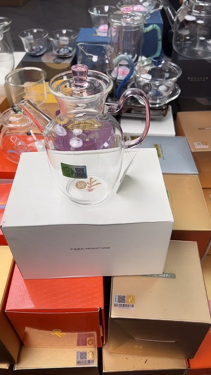 @@禾器晶彩悦心壶浅粉色