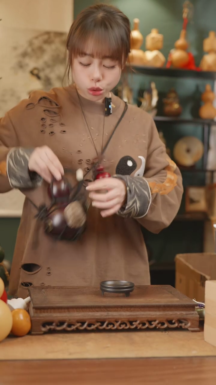 【闪购商品】281号精品天然大漆工艺防渗内胆酒葫芦~