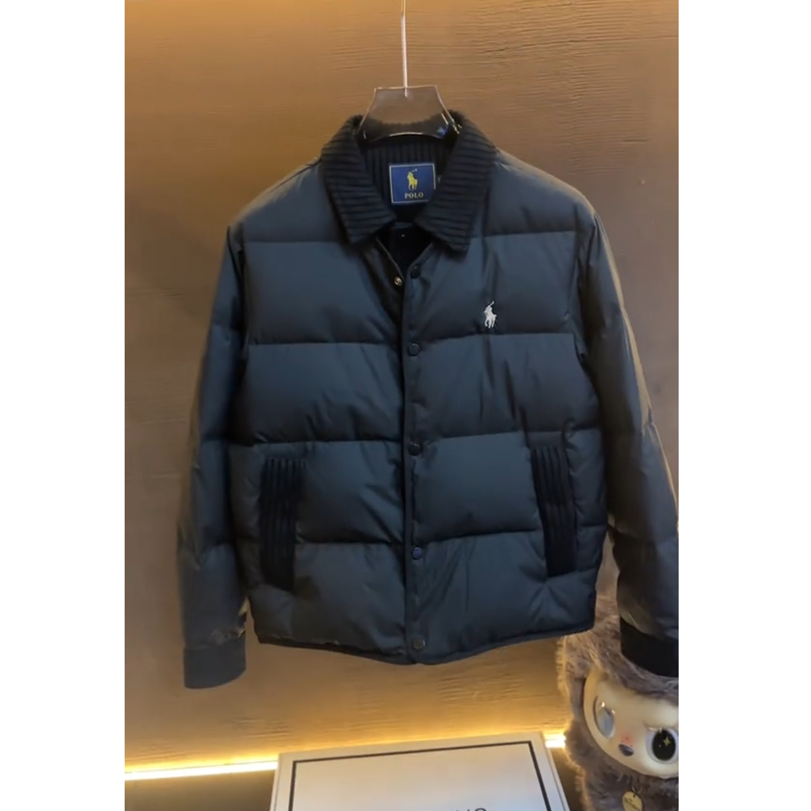 【C36132】ss25冬季90白鸭绒翻领假两件羽绒服男女同款加厚保暖外套