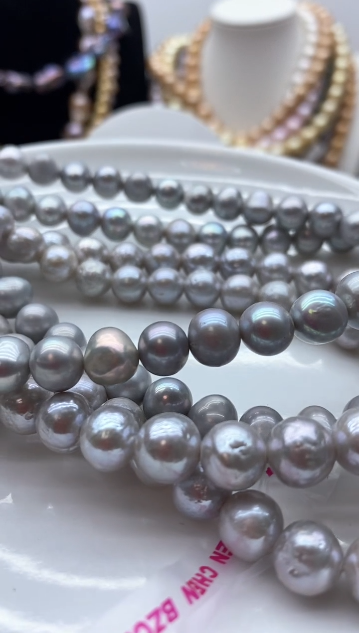 【闪购商品】淡水珍珠颈饰钛钢143