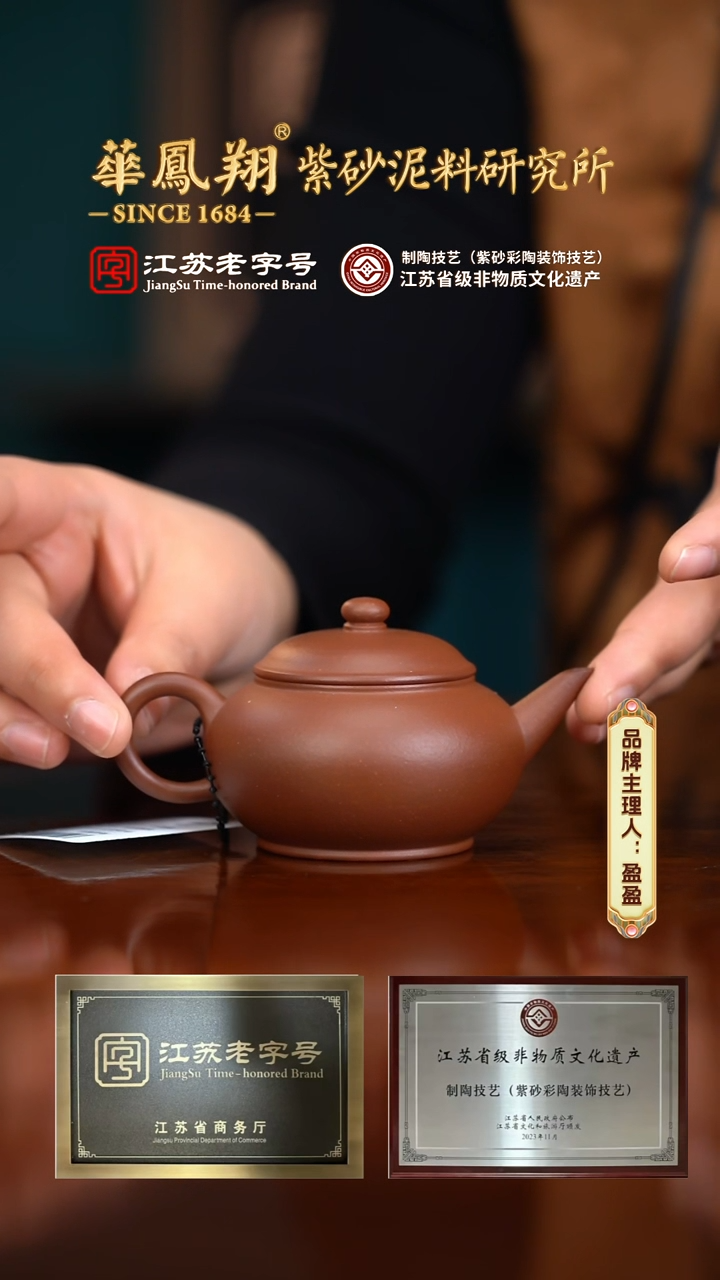 【闪购商品】紫砂茶壶15607殷晓芳 水平紫泥100cc