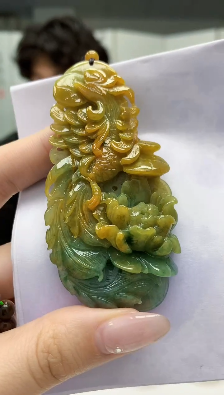 【闪购商品】定制翡翠未镶嵌5145jw-毛货挂件赠珠链78