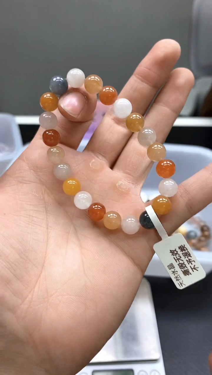 未镶嵌手串水晶A23兔毛 8mm