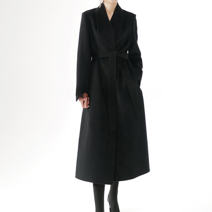 Bing Studios｜極奢面料100%山羊绒双面呢大衣YR2326