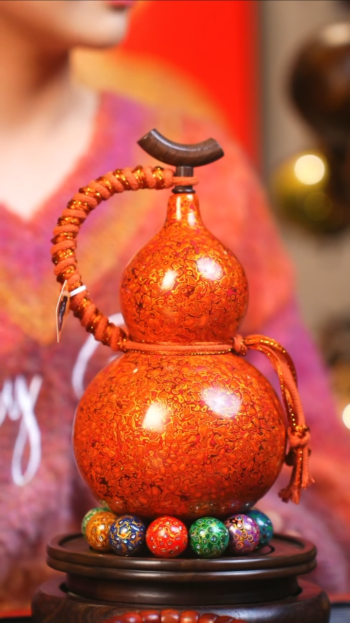 【闪购商品】JS228大师姐臻选非遗大漆酒葫芦