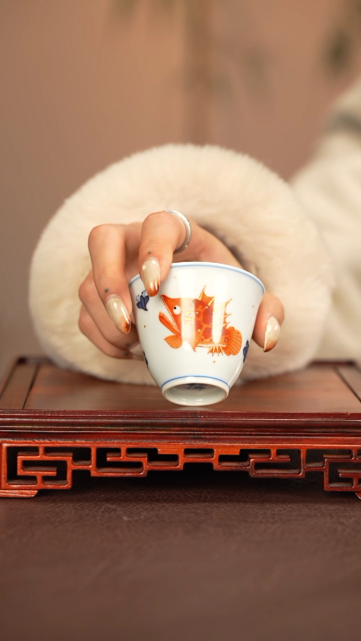 【闪购商品】杯子小卿亭景德镇手工手绘陶瓷