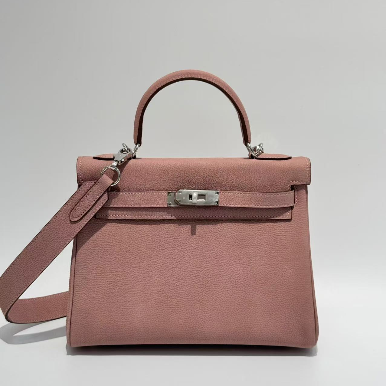 【佐伊甄选】XKY-3879-干枯玫瑰粉轻奢女士时尚潮流通勤腋下斜挎包