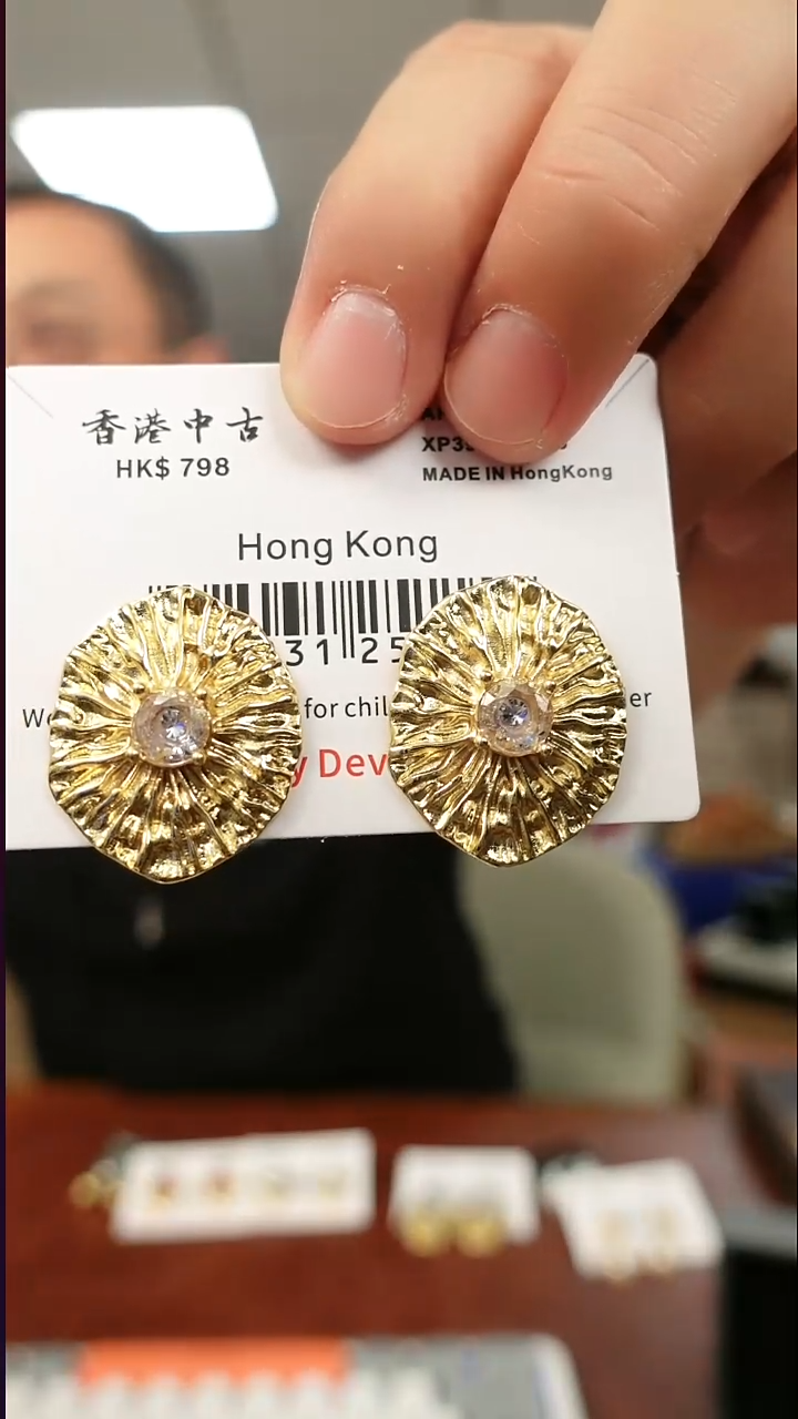 无合金罗马耳饰         