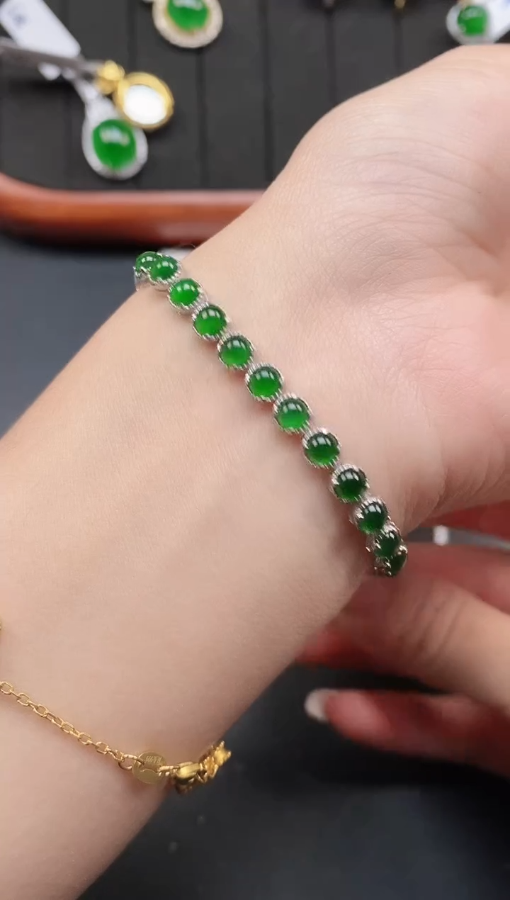 银S925镶嵌戒指翡翠1111