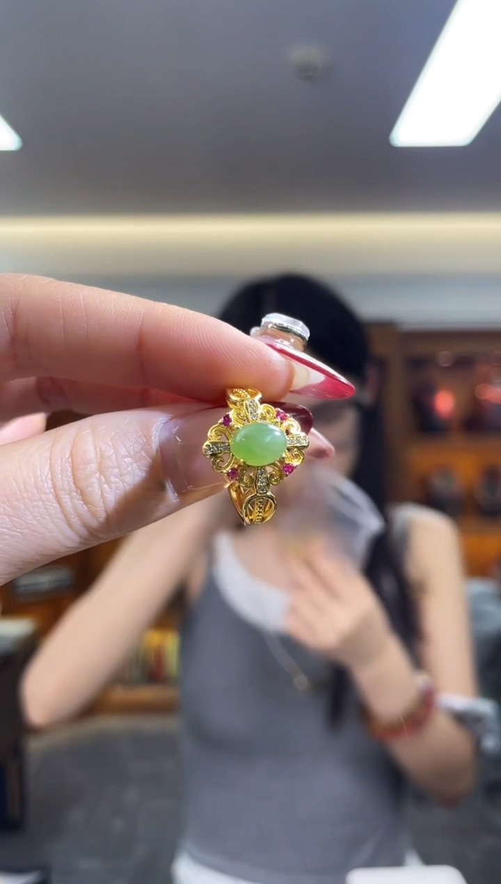 未镶嵌戒指和田玉（多样性发一件）
