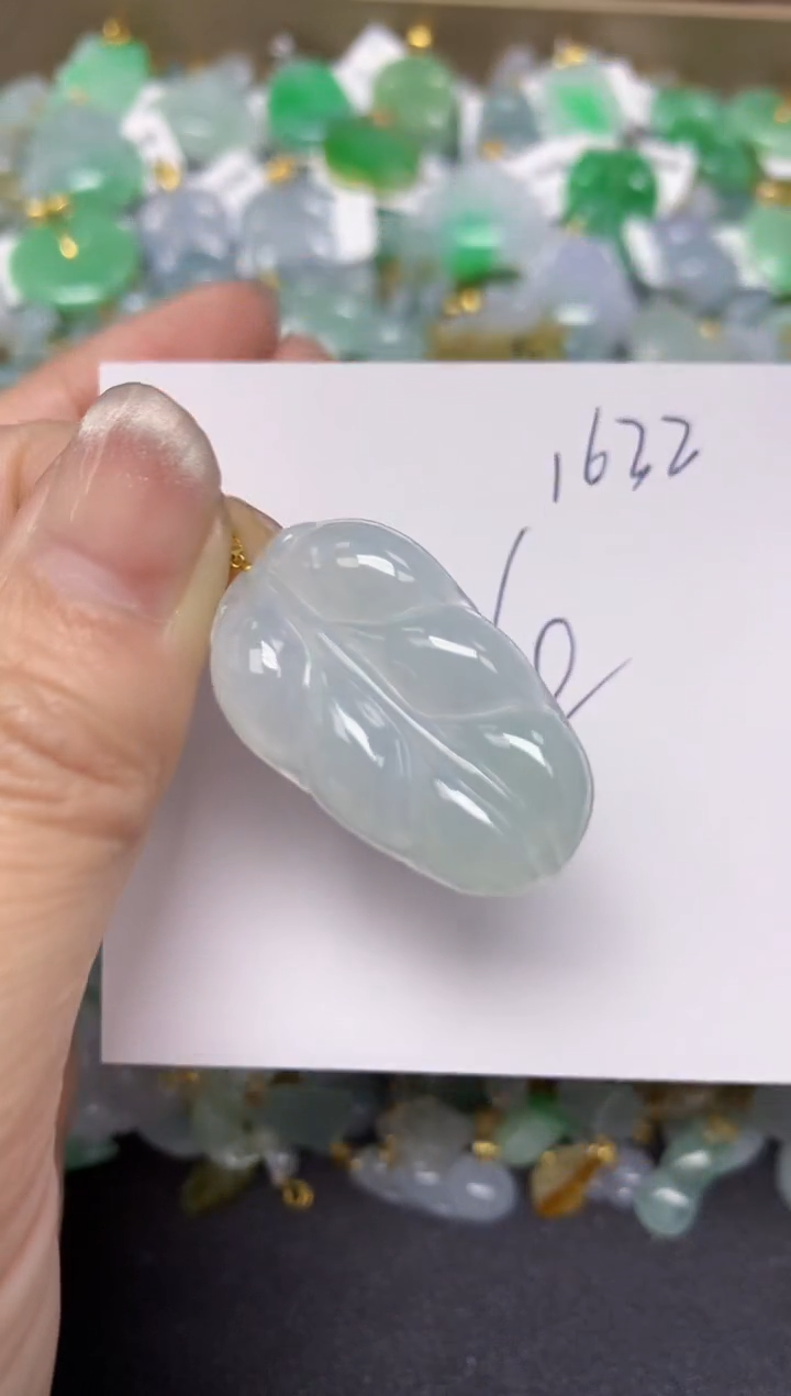 【闪购商品】翡翠颈饰18K金镶嵌 天然翡翠A货