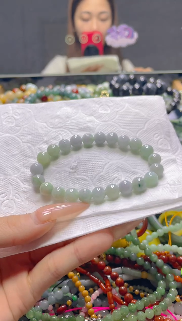 颈饰未镶嵌翡翠7MM