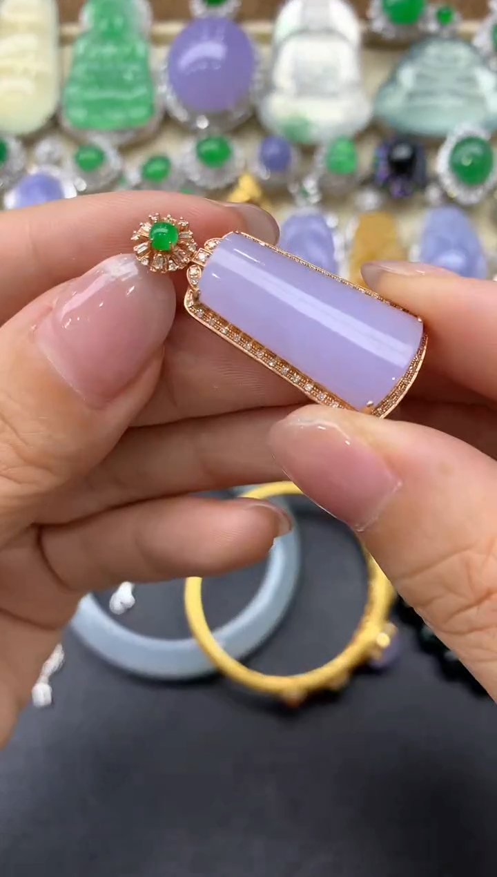 【闪购商品】翡翠颈饰18K金镶嵌452-中国好珍宝