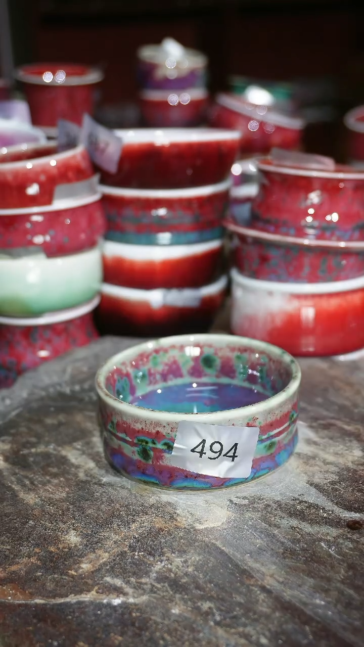 摆件陶精品窑变钧瓷茶器