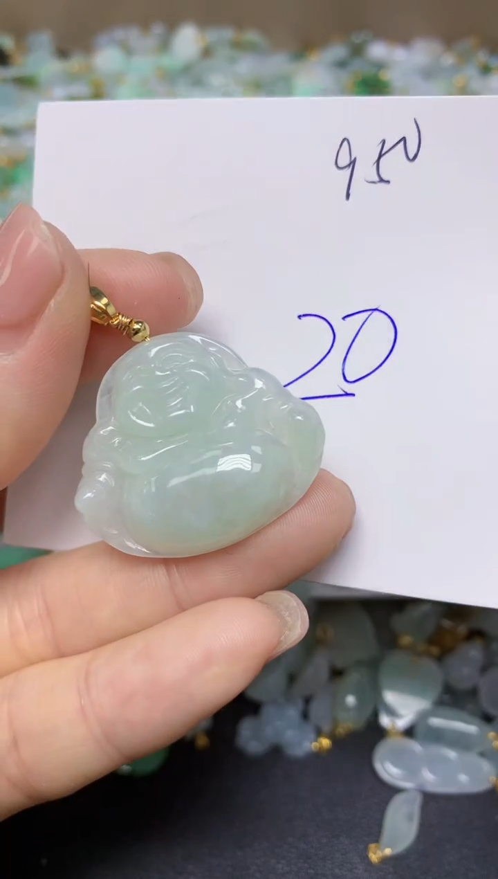 【闪购商品】翡翠挂件合金 天然翡翠A货