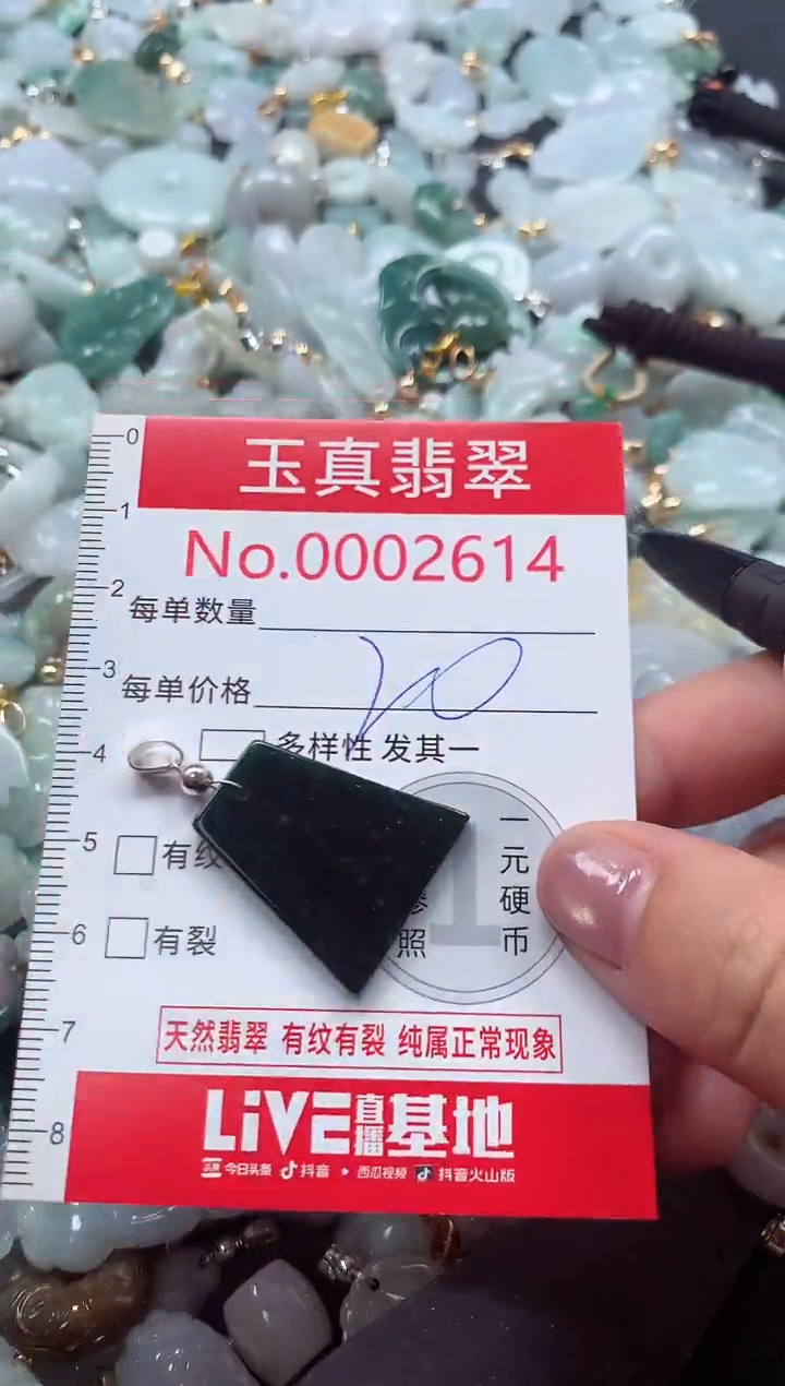 吊坠(不含链)未镶嵌翡翠2614