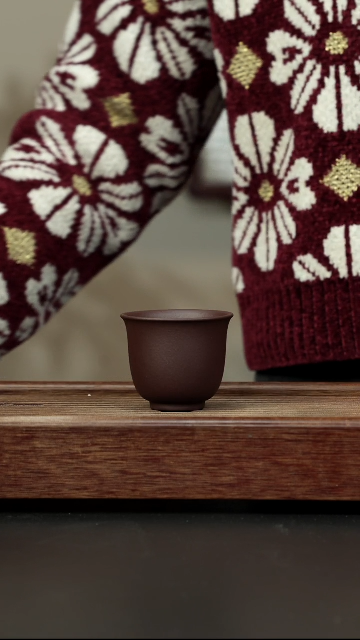 紫砂茶壶老紫泥 铃铛杯