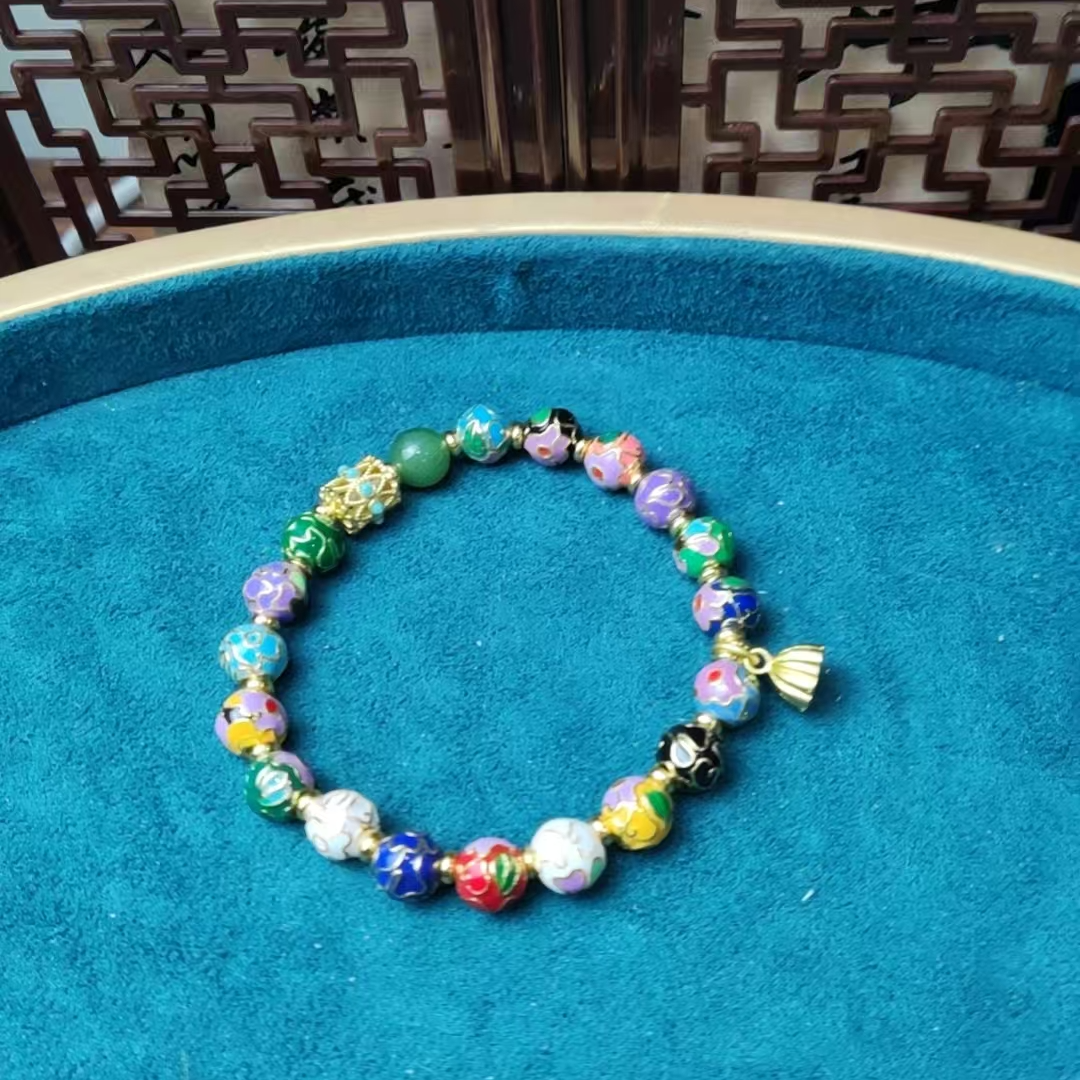 和田玉------珐琅手串