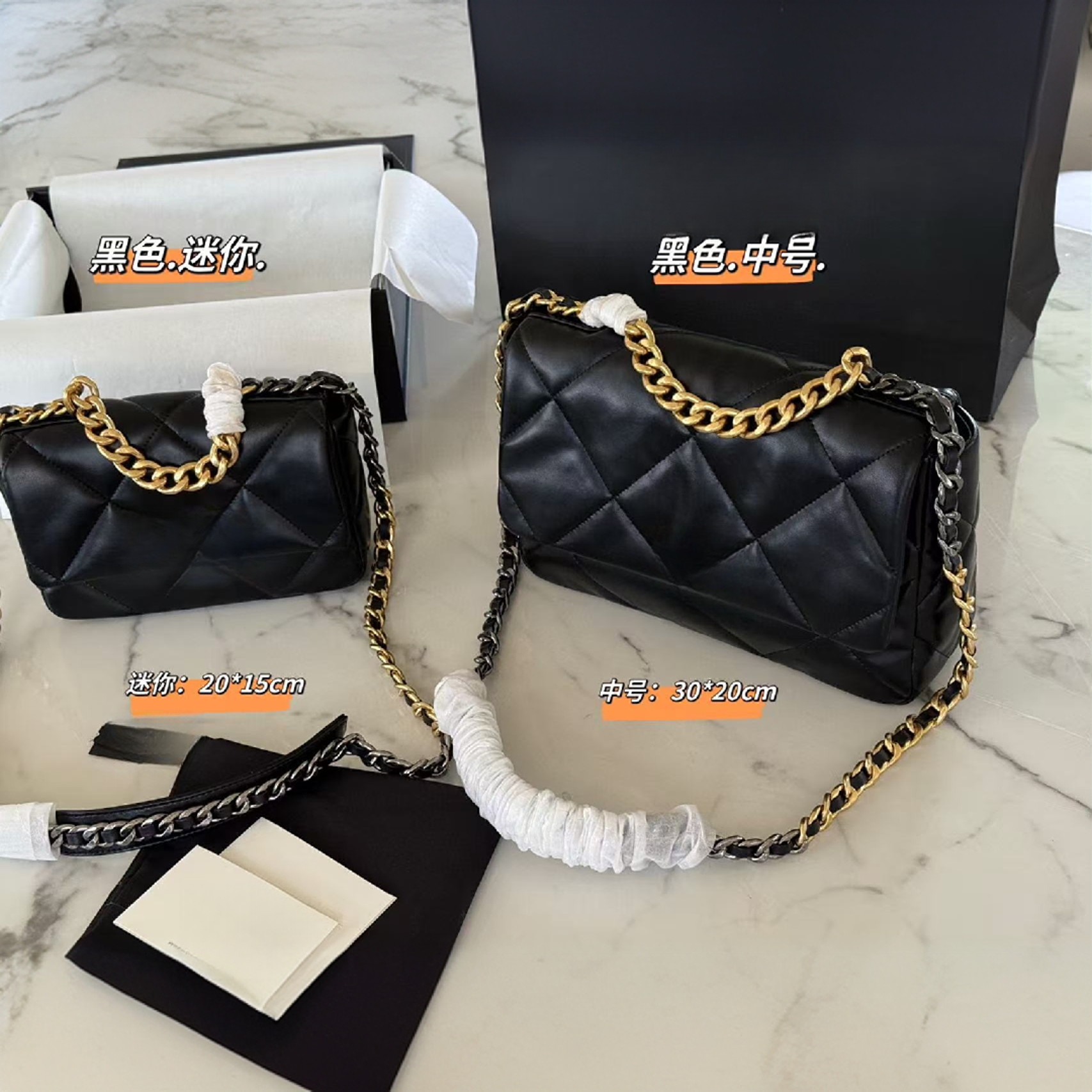 【19bag】女包时尚包包链条链条包单肩包斜挎包小包菱格包小众