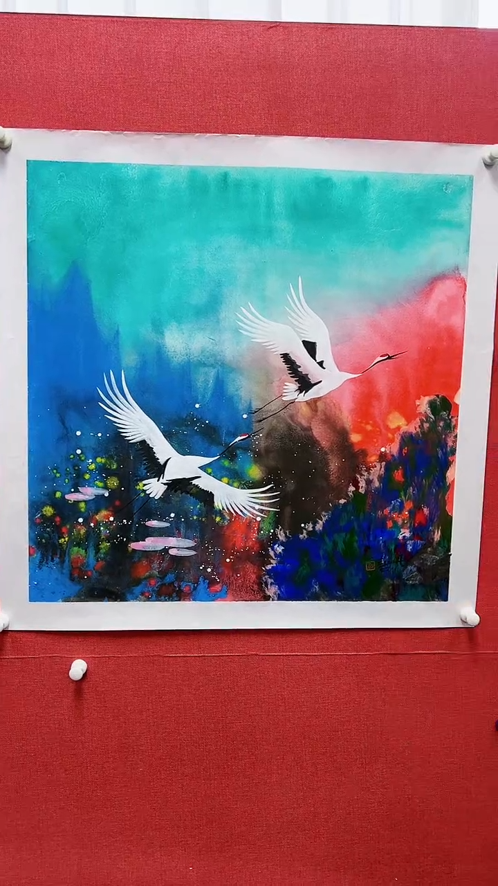 【闪购商品】绘画赵燮绘画4平尺仙鹤教材原稿