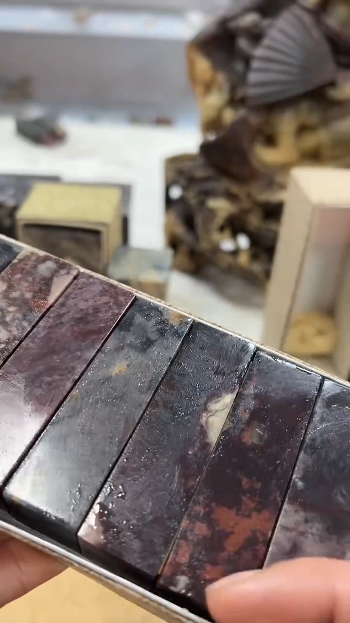  【知墨堂455#】印章石微瑕不挑10方【2*7】