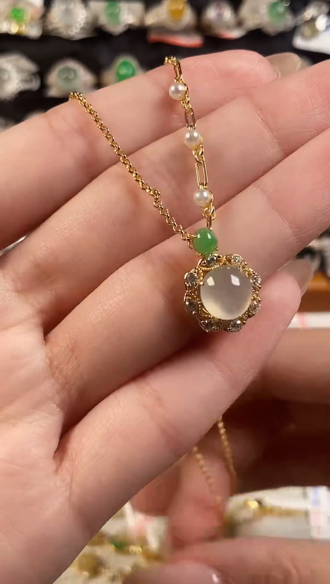 银S925镶嵌戒指翡翠天然A货翡翠111