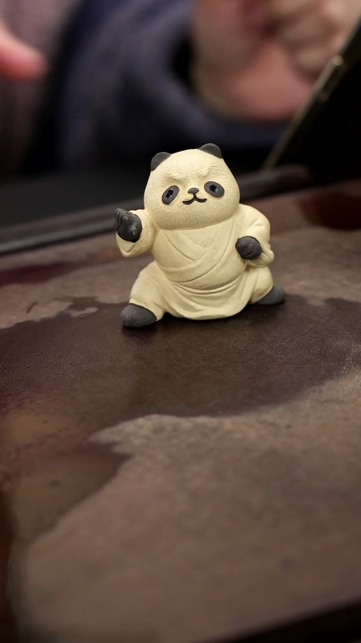 紫砂茶宠紫砂熊猫