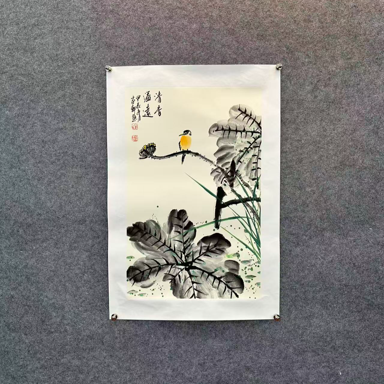 罗家轩《清香溢远》国画挂客国画，挂客厅茶室书房，收藏、送礼