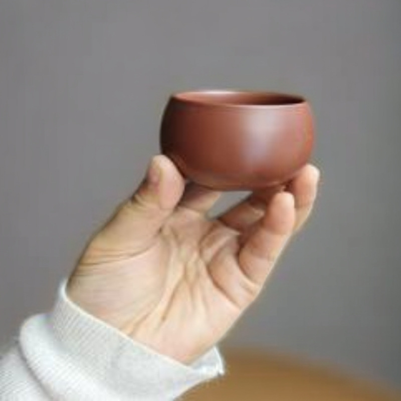 紫砂小禅定杯原矿茶杯品茗杯小口杯待客杯家用  4855