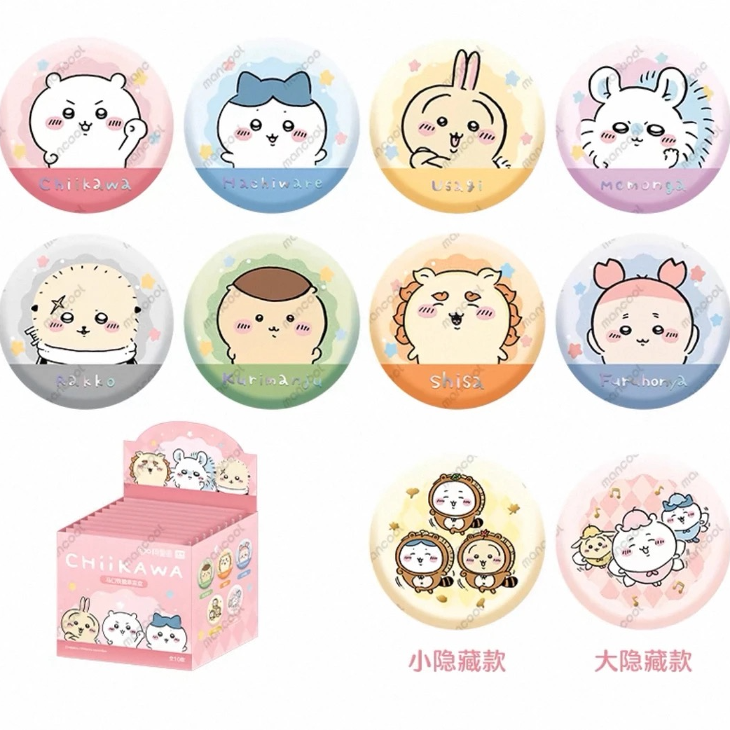 官谷【chiikawa吉伊卡哇】漫库chiikawa吧唧徽章盲盒