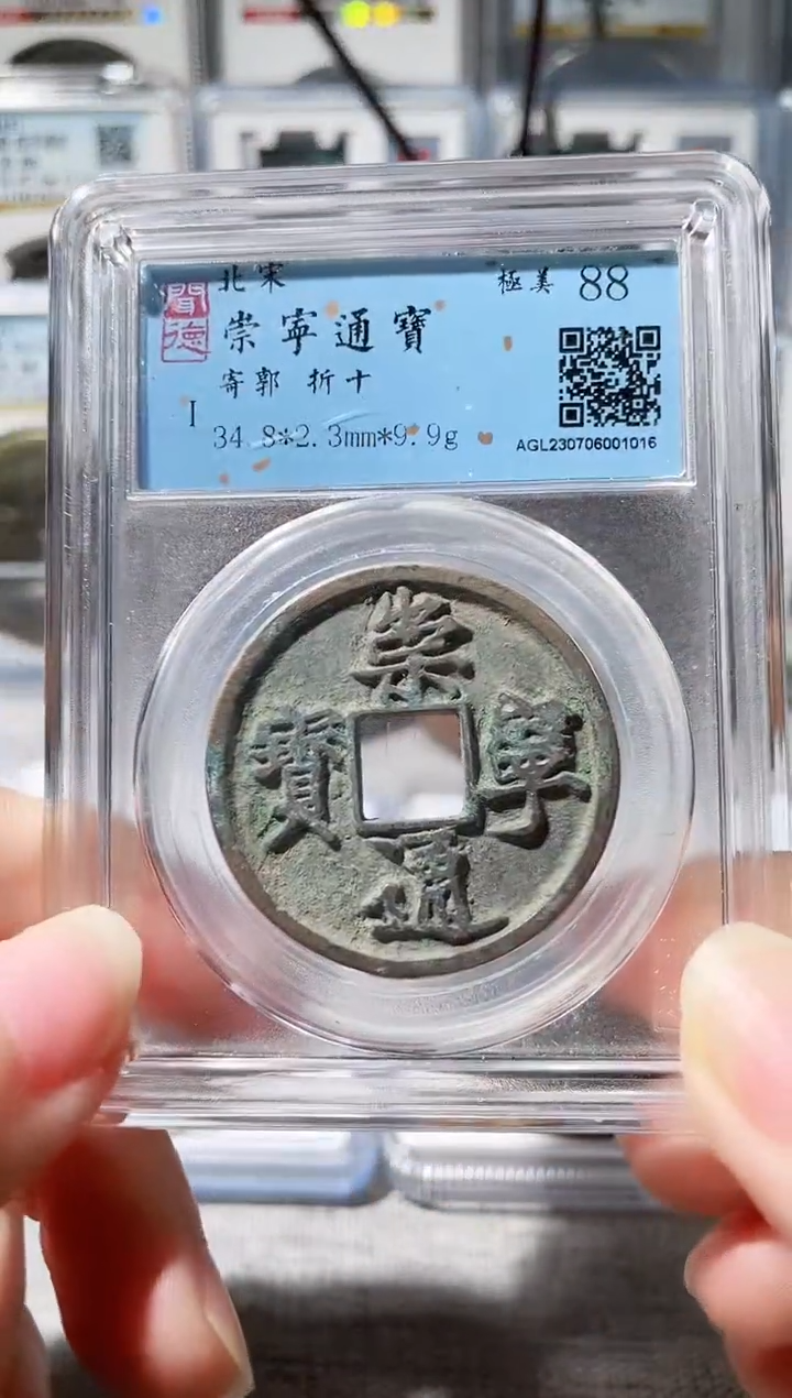 【闪购商品】铜3崇宁通宝寄郭，，