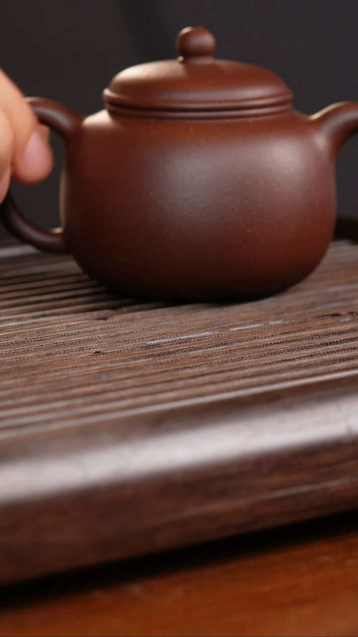 茶壶紫砂宜兴原矿紫泥 匏尊