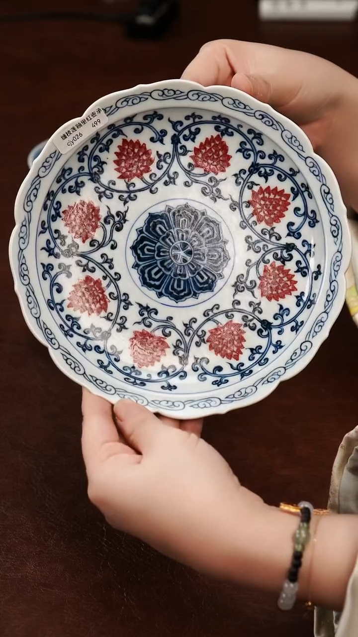 摆件陶景德镇瓷器，青花瓷手绘茶具~