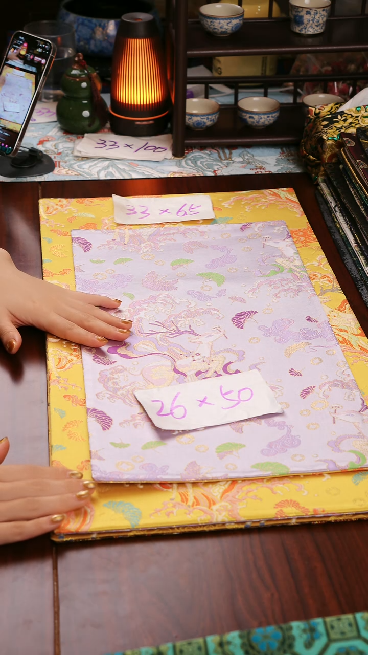 【一鹿有你双面】中国风干泡织锦茶席33*65