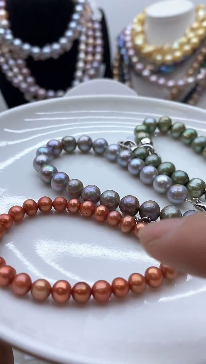 【闪购商品】淡水珍珠颈饰钛钢11