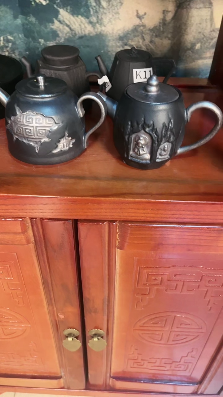 【闪购商品】Z27Z26鎏银敦煌福禄壶全手老岩泥