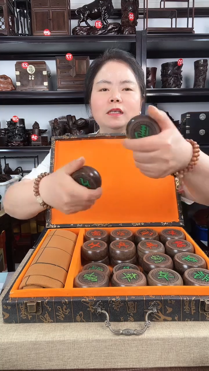 木象棋老李红木工艺品