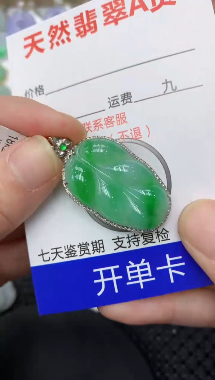 【闪购商品】翡翠颈饰18K金镶嵌1111111111