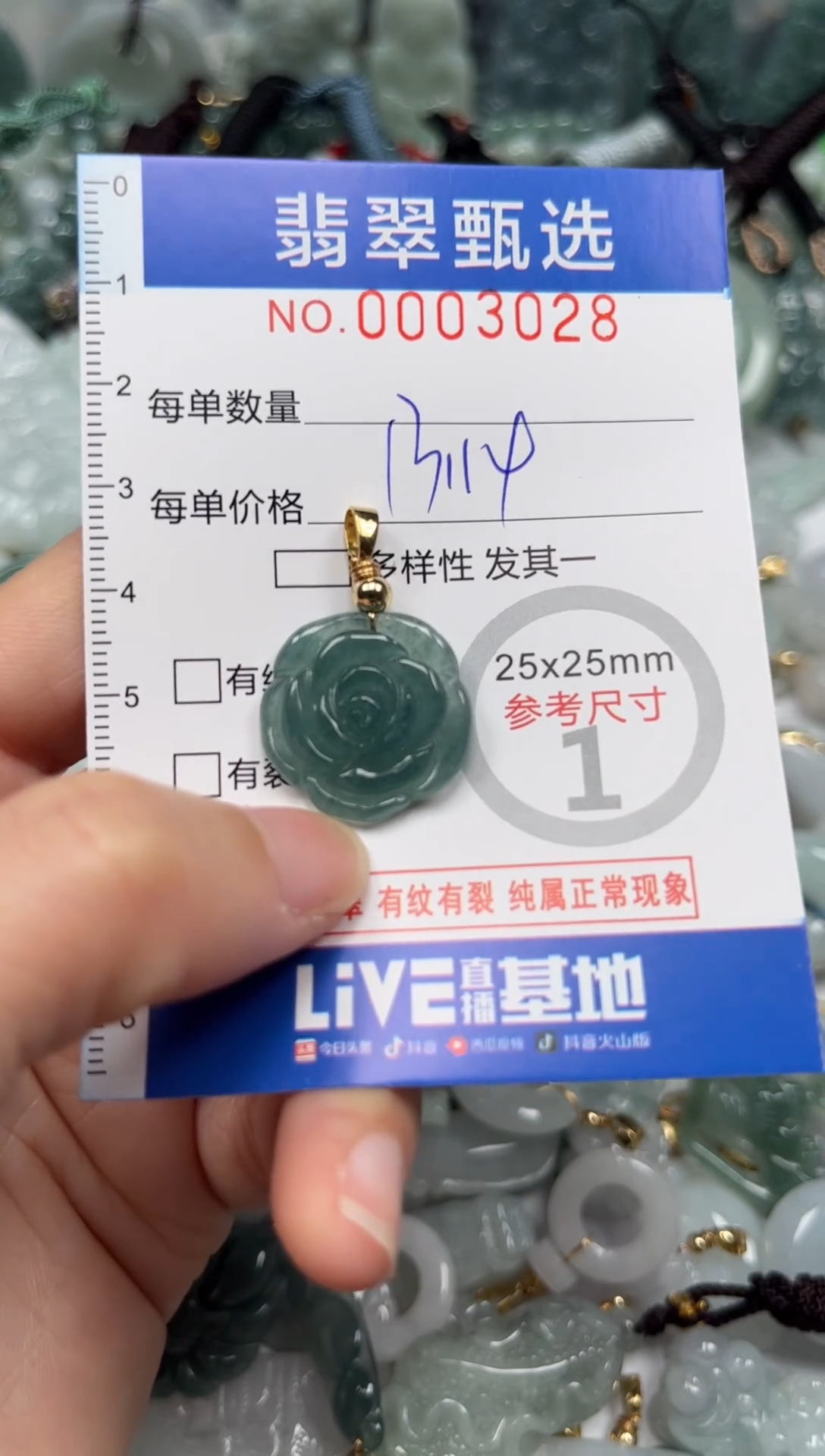 【闪购商品】翡翠颈饰未镶嵌00..3028