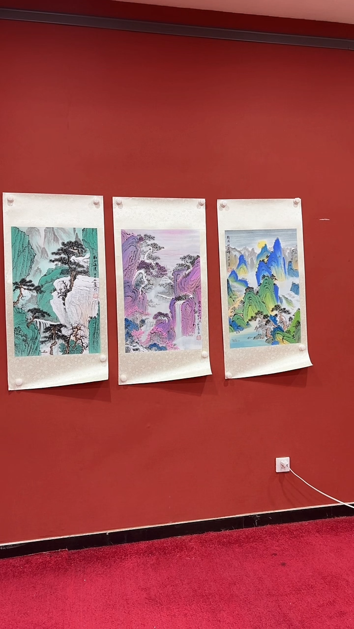 【闪购商品】书法蒙 巴金鑫国画四尺三开