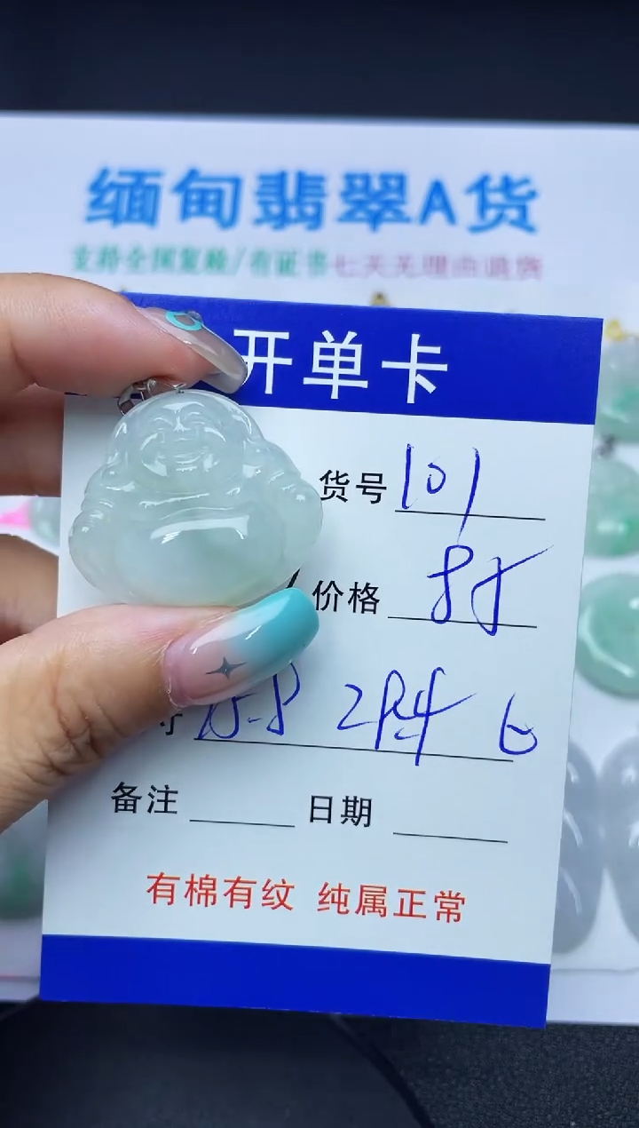 翡翠未镶嵌吊坠(赠链)101