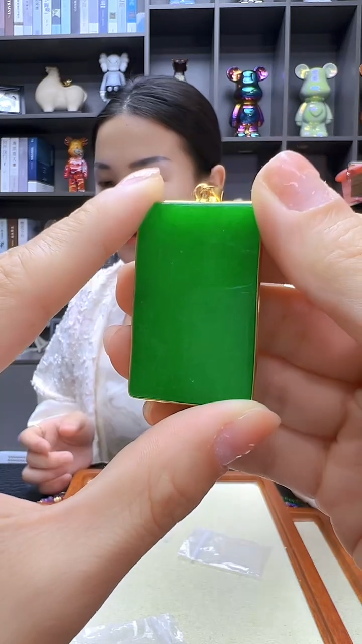 翡翠14K金镶嵌颈饰丹丹diy劲饰