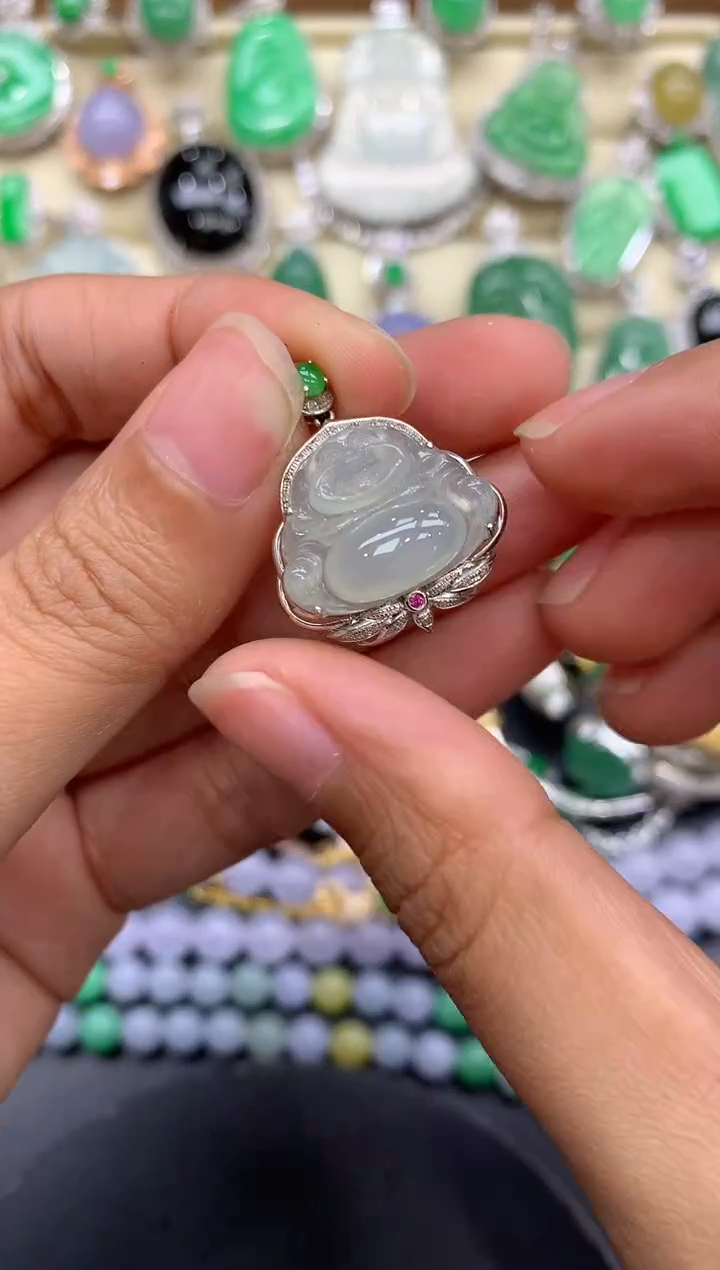 【闪购商品】翡翠颈饰18K金镶嵌210-中国好珍宝