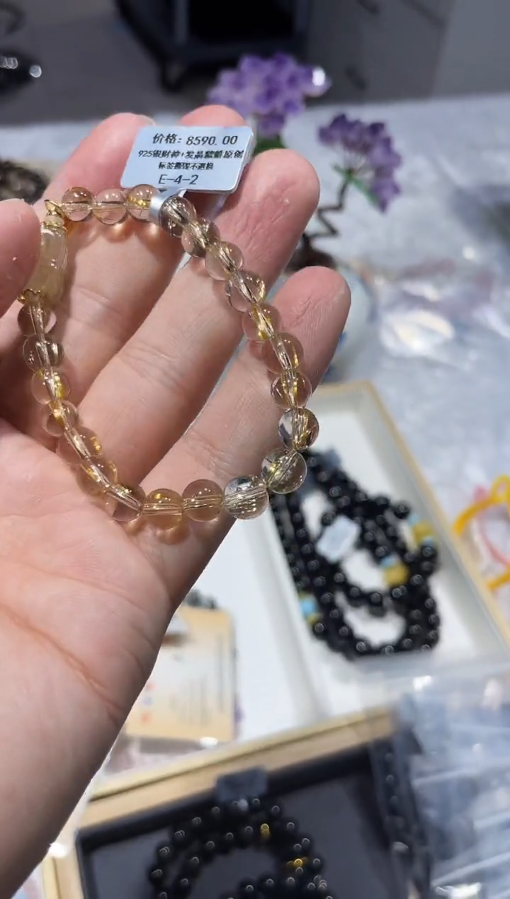 【闪购商品】水晶手链银S925镶嵌手链