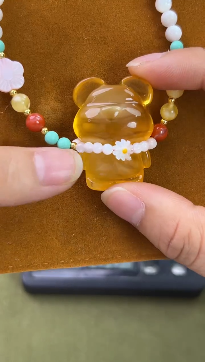 裸石琥珀未镶嵌琥珀蜜蜡吊坠