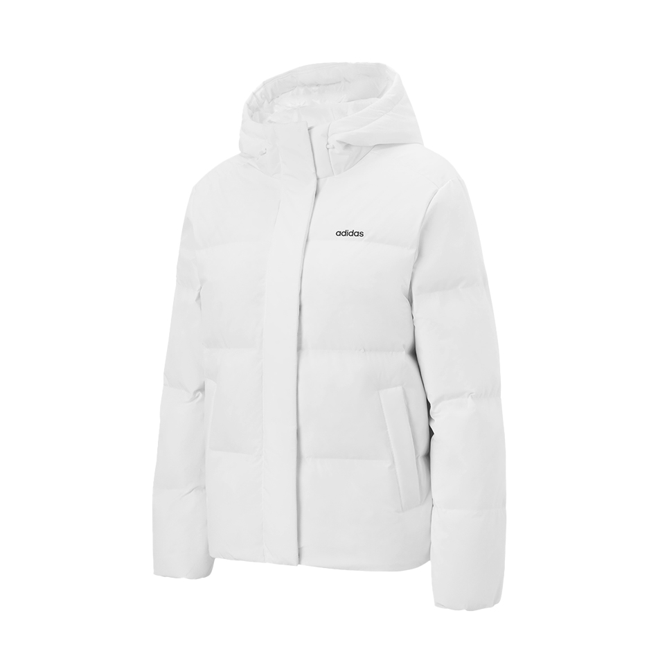 阿迪达斯女款运动连帽羽绒服JL9592