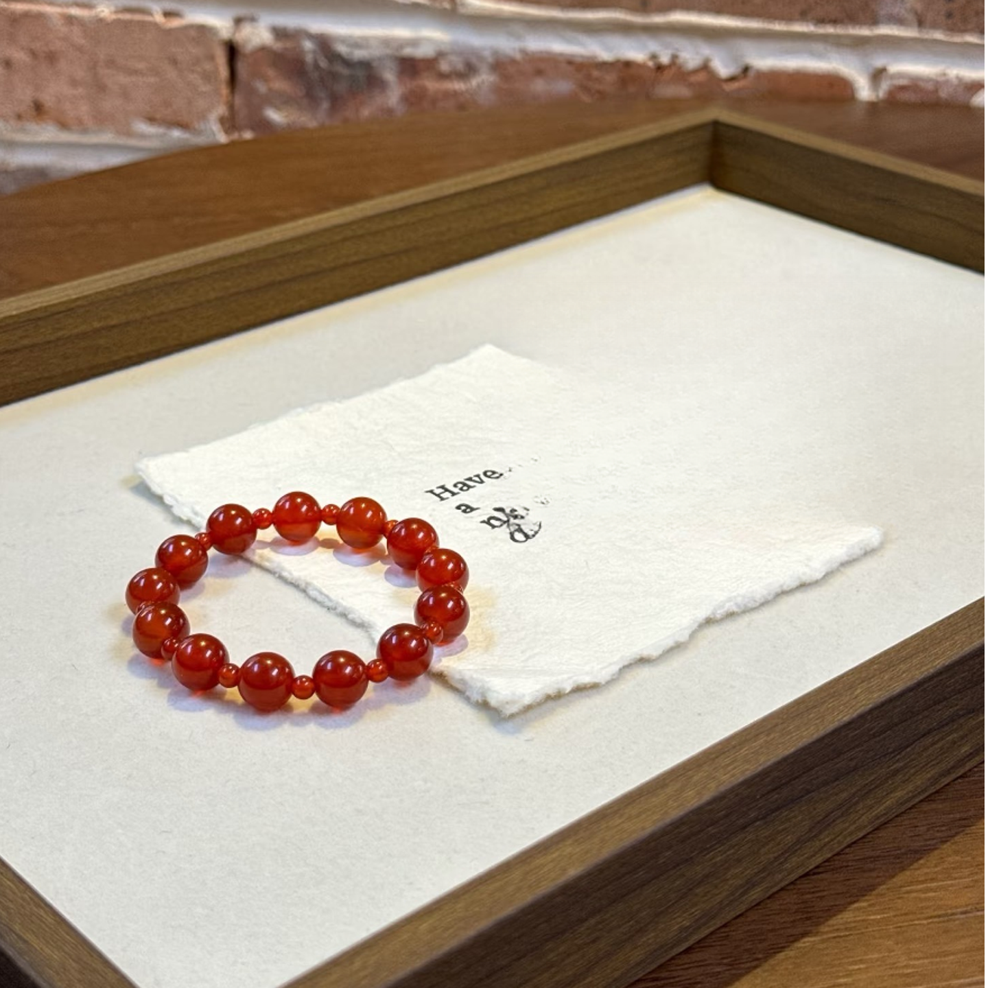 许研许我耀眼赵露思同款红玛瑙手串