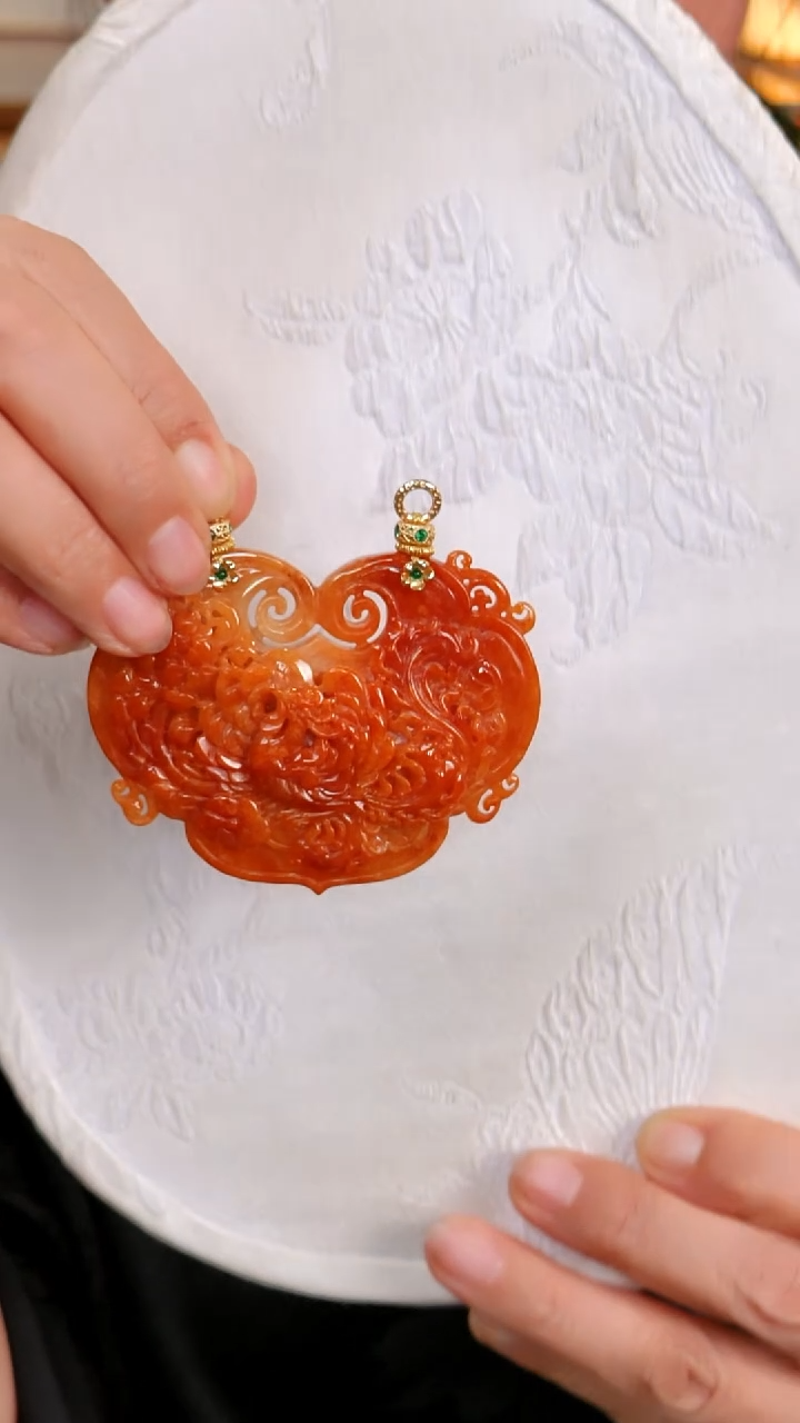 颈饰未镶嵌翡翠国风